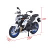 Machetă moto Maisto [1:18] - Suzuki GSX-S750 Aba - White/Black
