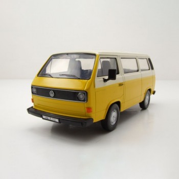 Machetă auto Motormax [1:24] - VW Volkswagen T3 1970 - Yellow/White