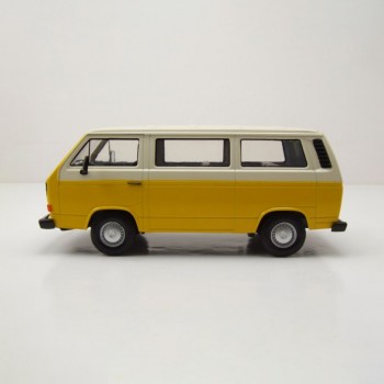 Machetă auto Motormax [1:24] - VW Volkswagen T3 1970 - Yellow/White