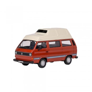 Machetă auto Motormax [1:24] - VW Volkswagen T3 Camper 1983 - Brown/White