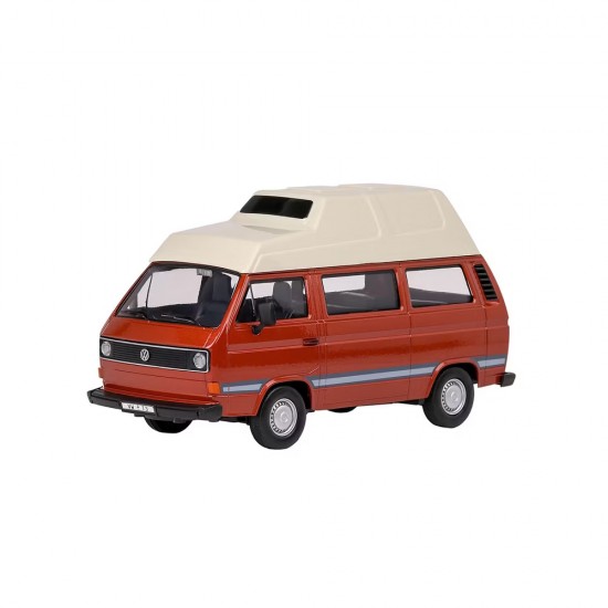 Machetă auto Motormax [1:24] - VW Volkswagen T3 Camper 1983 - Brown/White