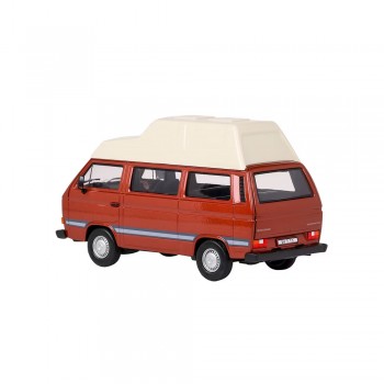 Machetă auto Motormax [1:24] - VW Volkswagen T3 Camper 1983 - Brown/White
