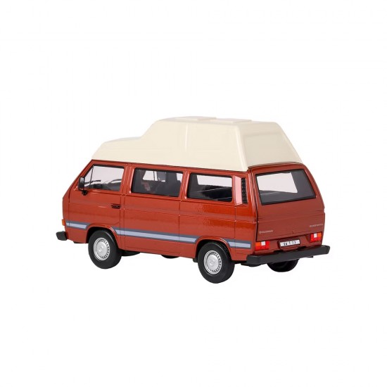 Machetă auto Motormax [1:24] - VW Volkswagen T3 Camper 1983 - Brown/White