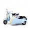 Machetă moto Tiny Toys [1:35] - Scooter Sidecar #108 - Blue/White