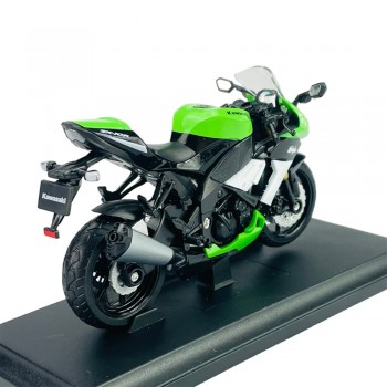 Machetă moto Welly [1:18] - Kawasaki Ninja ZX-10R 2009 - Green