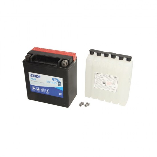 Exide - Baterie AGM fără întreținere ETX16-BS (YTX16-BS)