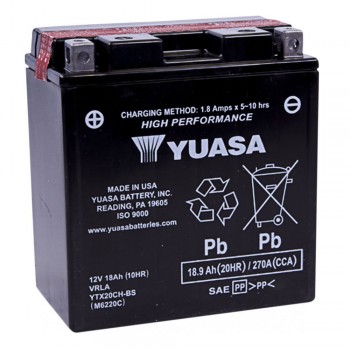 YUASA Japan - Baterie AGM fără întreținere YTX20CH-BS