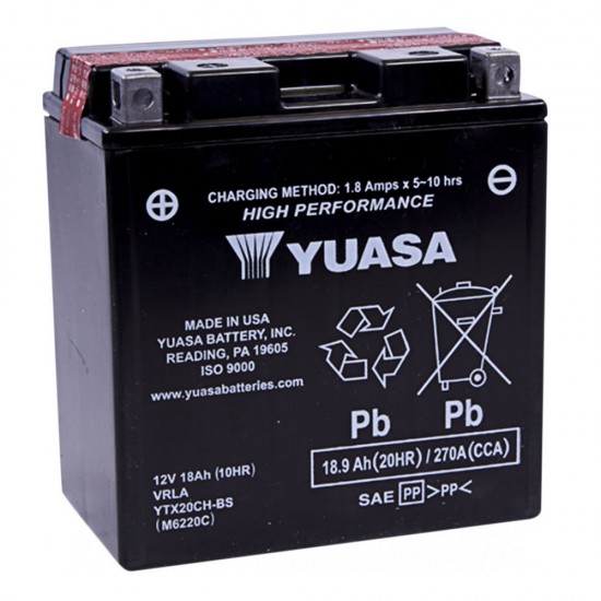 YUASA Japan - Baterie AGM fără întreținere YTX20CH-BS