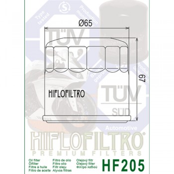 HIFLO - Filtru ulei HF205 HIFLO - Filtru ulei HF205