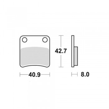 SBS - Plăcuțe frână 115HM High Minerals