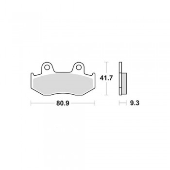 SBS - Plăcuțe frână 125HM High Minerals