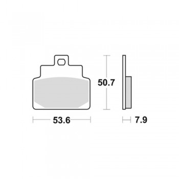 SBS - Plăcuțe frână 153HM High Minerals