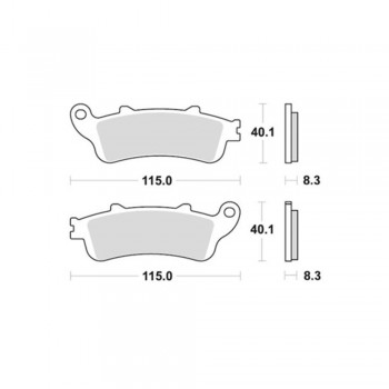 SBS - Plăcuțe frână 156HM High Minerals
