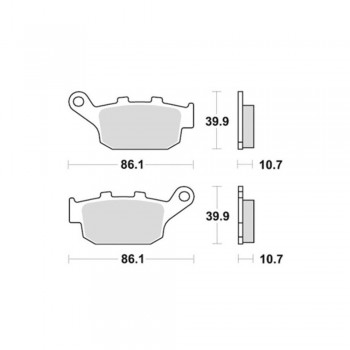 SBS - Plăcuțe frână 161HM High Minerals