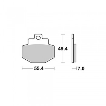 SBS - Plăcuțe frână 166HM High Minerals