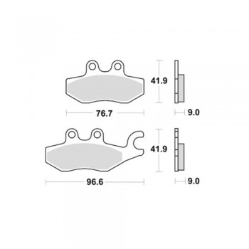 SBS - Plăcuțe frână 187HM High Minerals