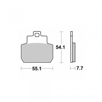SBS - Plăcuțe frână 191HM High Minerals