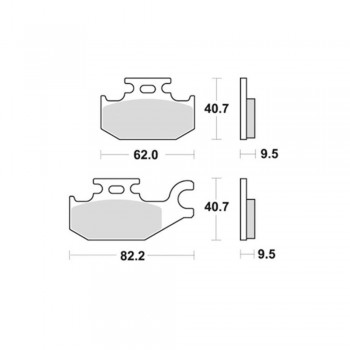 SBS - Plăcuțe frână 196HM High Minerals