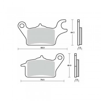 SBS - Plăcuțe frână 216HM High Minerals