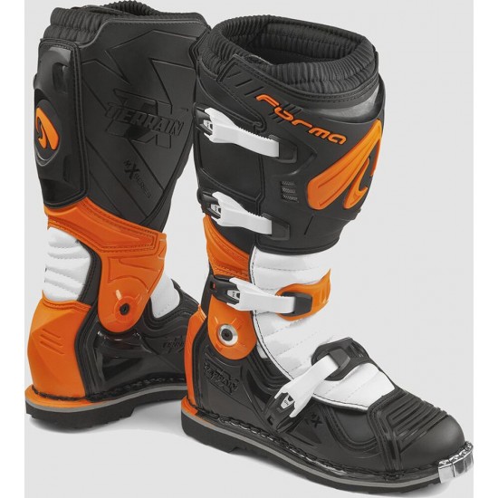Cizme moto Enduro - Forma Terrain Evolution TX Black Orange White