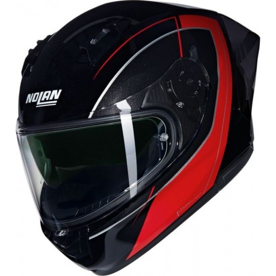 Cască moto Full-face - Nolan N60-6 Sport Mesmerico 342 Black Red Glossy 2025