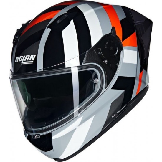 Cască moto Full-face - Nolan N60-6 Sport Dinamico 345 Grey Orange Black 2025