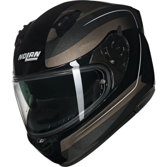 Cască moto Full-face - Nolan N60-6 Ermetico 344 Black Brown 2025 Cască moto Full-face - Nolan N60-6 Ermetico 344 Black Brown 2025