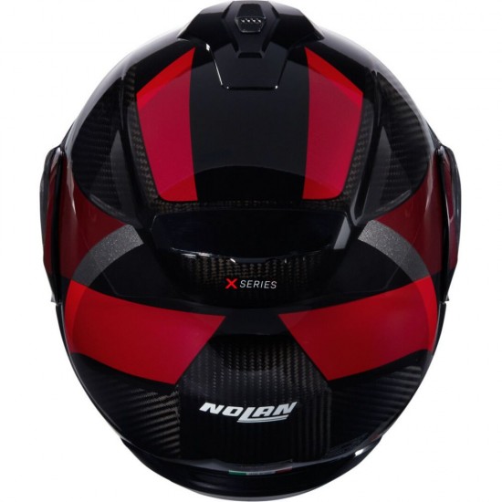 Cască moto Flip-up - Nolan X-1005 Ultra Carbon Sportivo 346 Black Red Glossy 2025