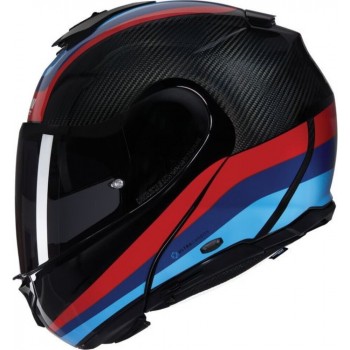 Cască moto Flip-up - Nolan X-1005 Ultra Carbon Gran Tour 348 Black Red Blue 2025
