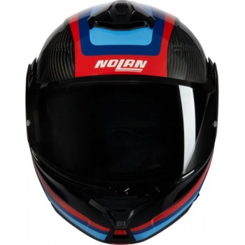 Cască moto Flip-up - Nolan X-1005 Ultra Carbon Gran Tour 348 Black Red Blue 2025