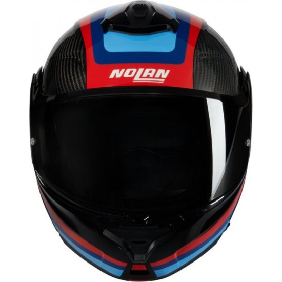 Cască moto Flip-up - Nolan X-1005 Ultra Carbon Gran Tour 348 Black Red Blue 2025
