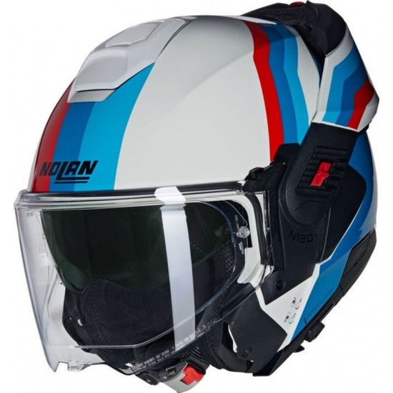 Cască moto modulară - Nolan N120-1 Lineo 347 Blue Red White Glossy 2025 Cască moto modulară - Nolan N120-1 Lineo 347 Blue Red White Glossy 2025