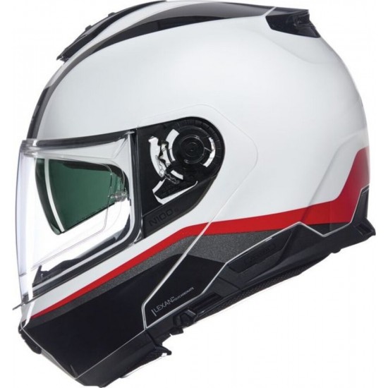 Cască moto Flip-up - Nolan N100-6 Incognito 344 Black White Red 2025