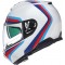 Cască moto Flip-up - Nolan N100-6 Assoluto 347 White Red Blue 2025