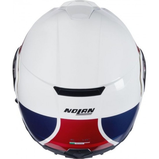 Cască moto Flip-up - Nolan N90-3 Roboto 345 White Red Blue Glossy 2025 Cască moto Flip-up - Nolan N90-3 Roboto 345 White Red Blue Glossy 2025