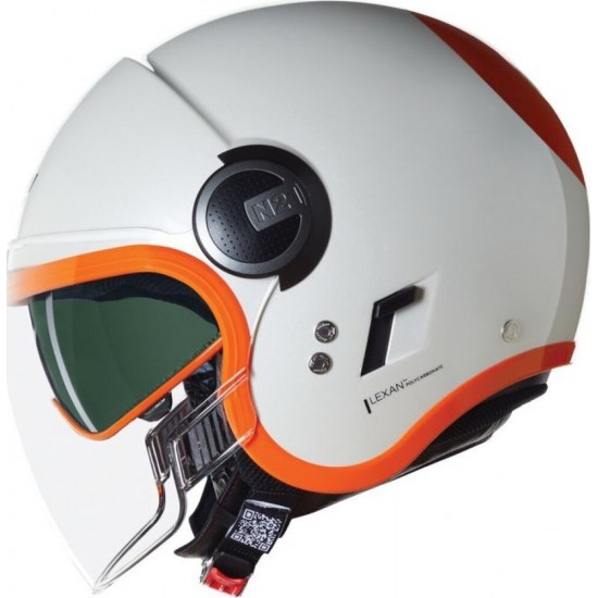 Cască moto Open-Face - Nolan N21 Visor 06 Ocio 347 White Orange Glossy 2025