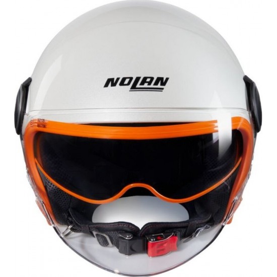 Cască moto Open-Face - Nolan N21 Visor 06 Ocio 347 White Orange Glossy 2025