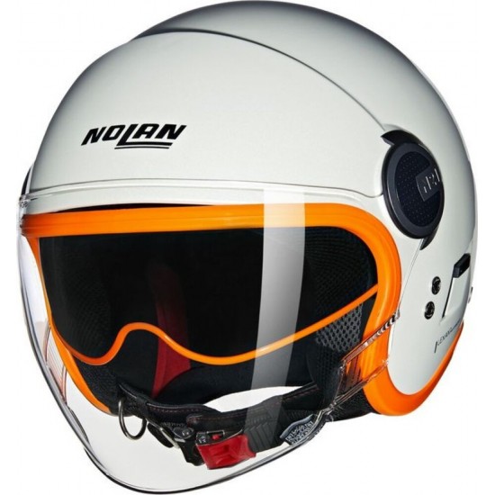 Cască moto Open-Face - Nolan N21 Visor 06 Ocio 347 White Orange Glossy 2025