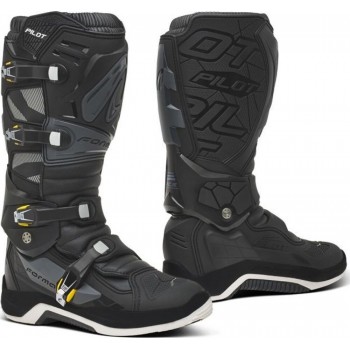 Cizme moto MX - Forma Pilot Black Anthracite