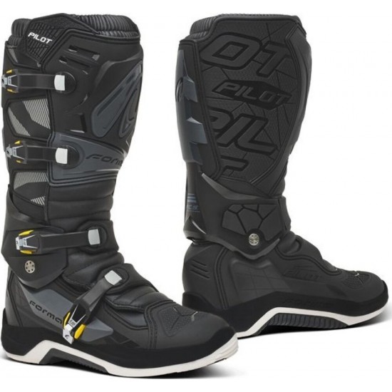 Cizme moto MX - Forma Pilot Black Anthracite