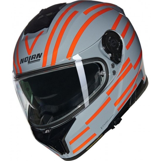 Cască moto Full-face - Nolan N80-8 Veloce Gray Orange 25
