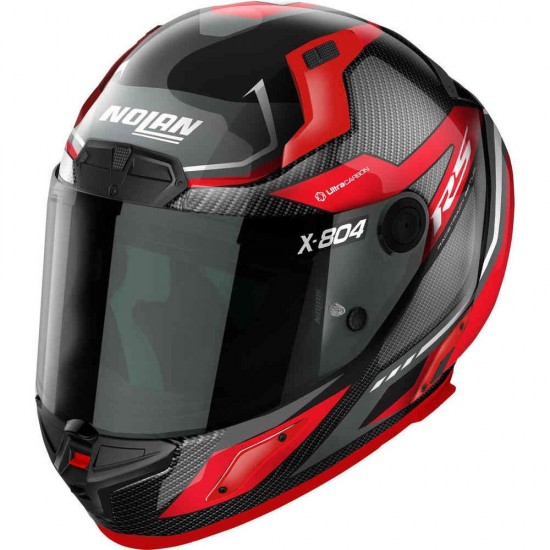 Cască moto Full-face - Nolan X-804 Rs Ultra Carbon Maven Carbon Red/White/Grey 2024