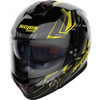 Cască moto Full-face - Nolan N80-8 Turbolence N-Com Glossy Black Yellow 24 Cască moto Full-face - Nolan N80-8 Turbolence N-Com Glossy Black Yellow 24