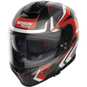 Cască moto Full-face - Nolan N80-8 Rumble N-Com Metal Black Red White 24 Cască moto Full-face - Nolan N80-8 Rumble N-Com Metal Black Red White 24
