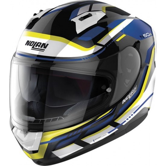 Cască moto Full-face - Nolan N60-6 Special Metal Black White/Yellow/Blue 24