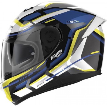 Cască moto Full-face - Nolan N60-6 Special Metal Black White/Yellow/Blue 24