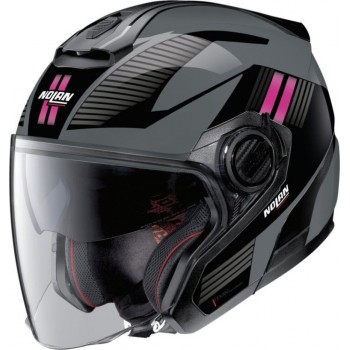 Cască moto Open-Face - Nolan N40-5 Crosswalk N-Com Slate Grey Black/Fuchsia 24 Cască moto Open-Face - Nolan N40-5 Crosswalk N-Com Slate Grey Black/Fuchsia 24