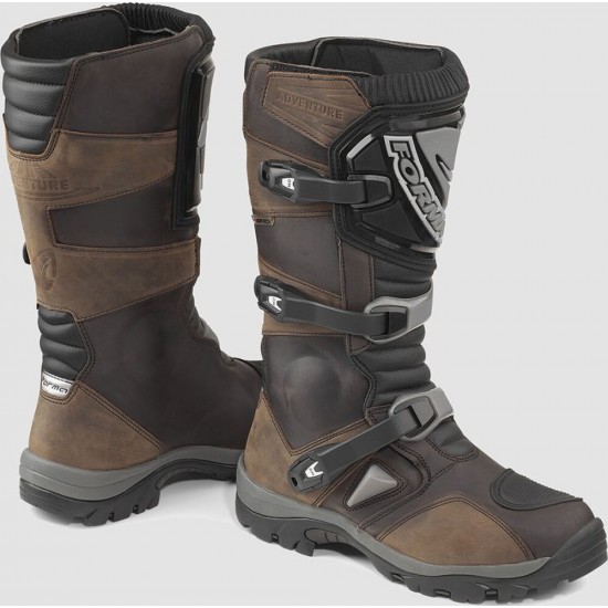 Cizme moto Adventure - Forma Dry Waterproof Brown