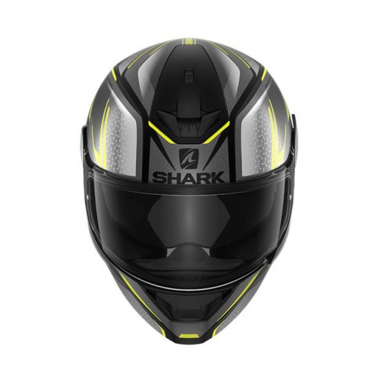 Cască moto Shark D-Skwal 2 Daven Mat - Black/Grey/Matt/Yellow