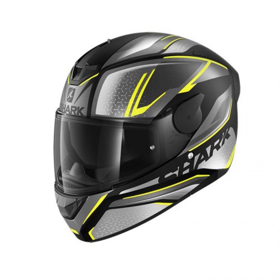 Cască moto Shark D-Skwal 2 Daven Mat - Black/Grey/Matt/Yellow